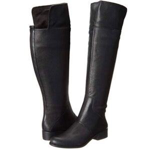 EUC Nine West Noriko over the knee black‎ boots women’s size 6M